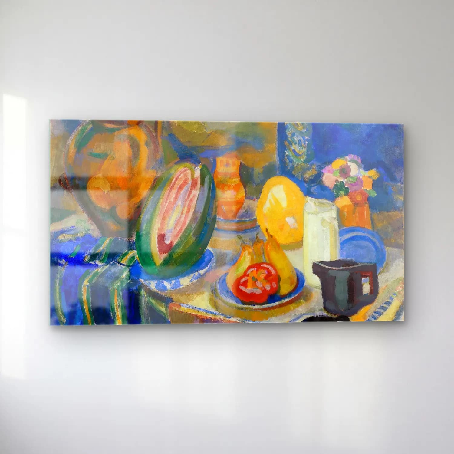 Robert Delaunay – Nature morte portugaise cam tablo — sol açıdan görünüm