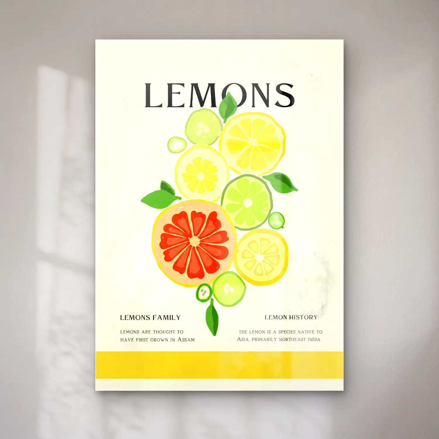 Vintage Poster Limonlar cam tablo — Vintage Poster Limonlar — vintage poster limonlar