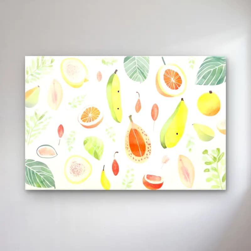 Pastel Limonlar No. 4 cam tablo — Pastel Limonlar No. 4 — pastel limonlar