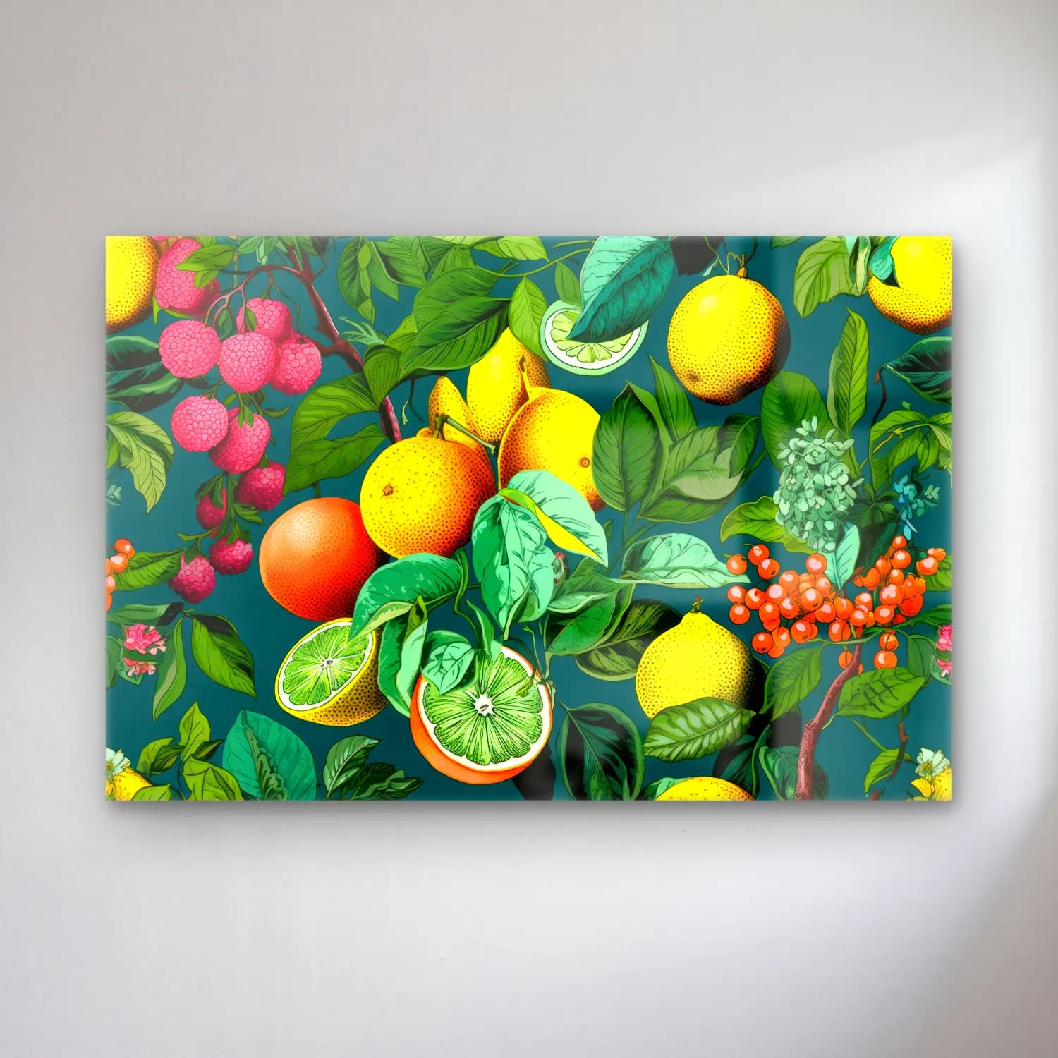 Botanik İllüstrasyon Portakallar No. 7 cam tablo — Botanik İllüstrasyon Portakallar No. 7 — botanik i̇llüstrasyon portakallar