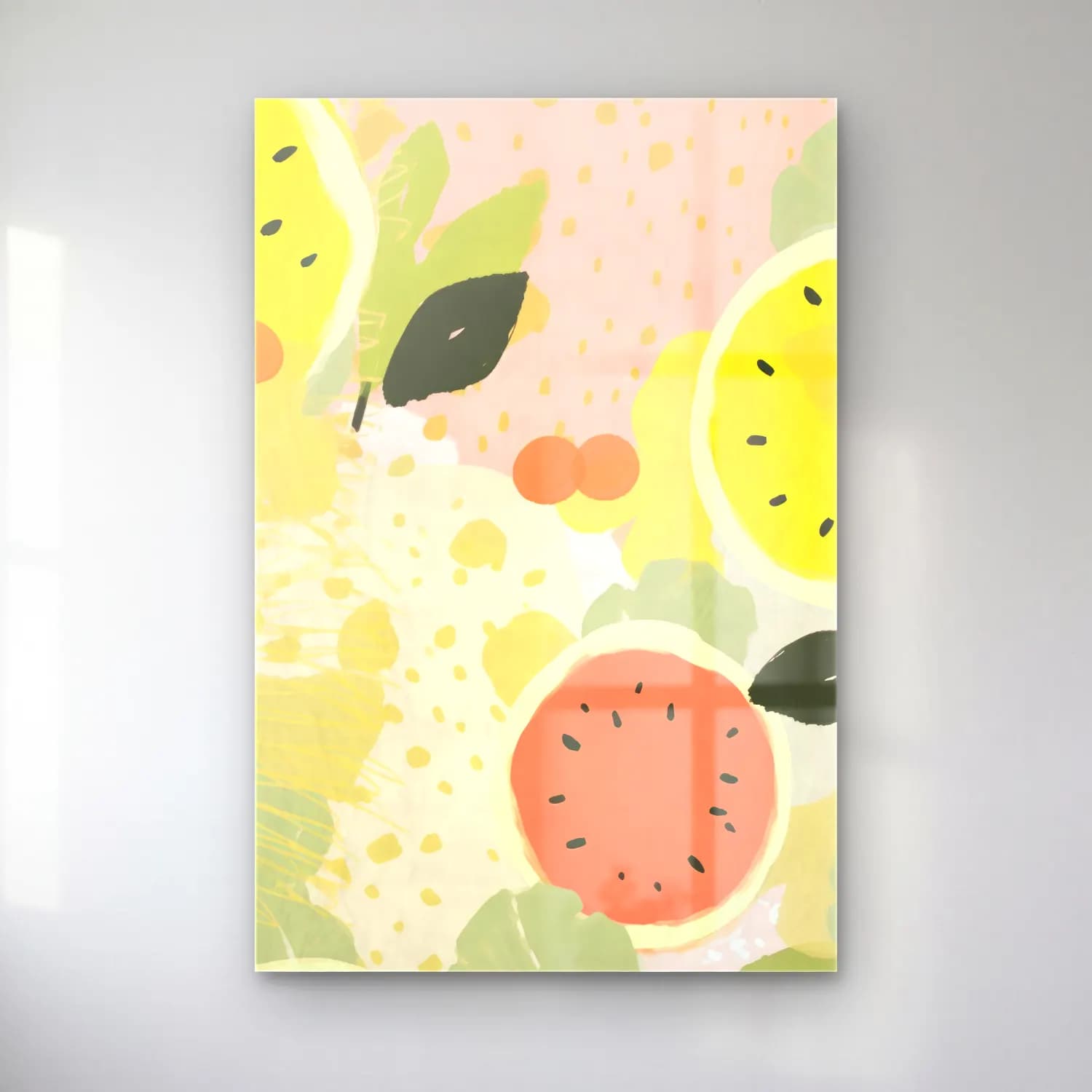 Pastel Limonlar No. 6 cam tablo — Pastel Limonlar No. 6 — pastel limonlar