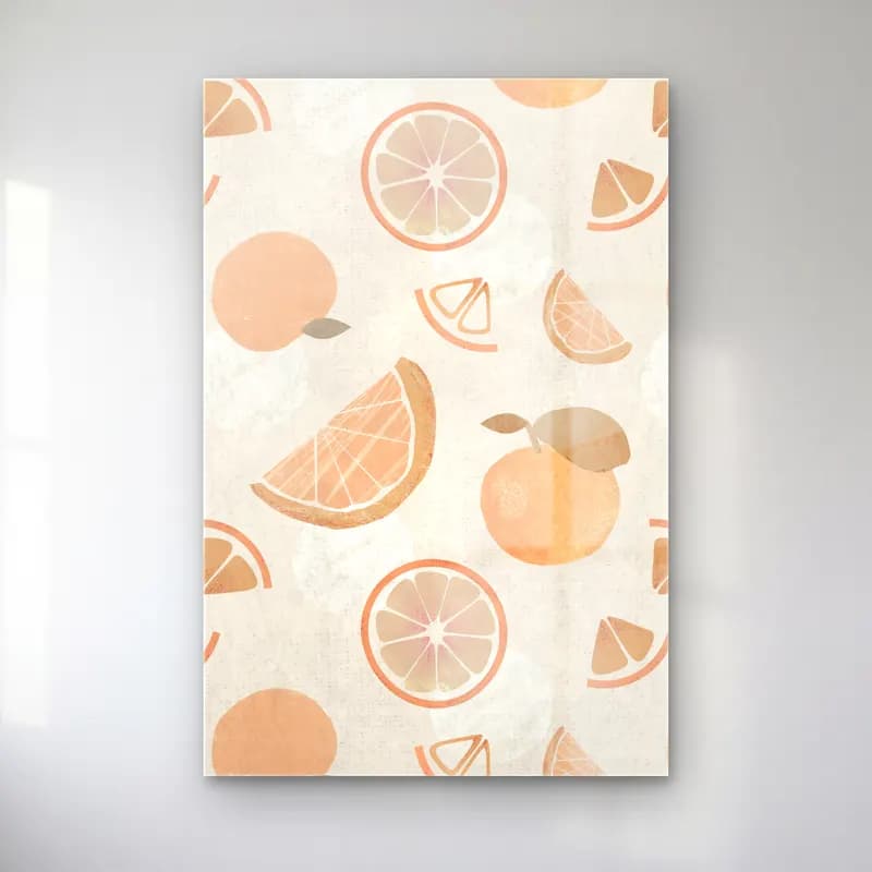 Pastel Portakallar No. 9 cam tablo — Pastel Portakallar No. 9 — pastel portakallar