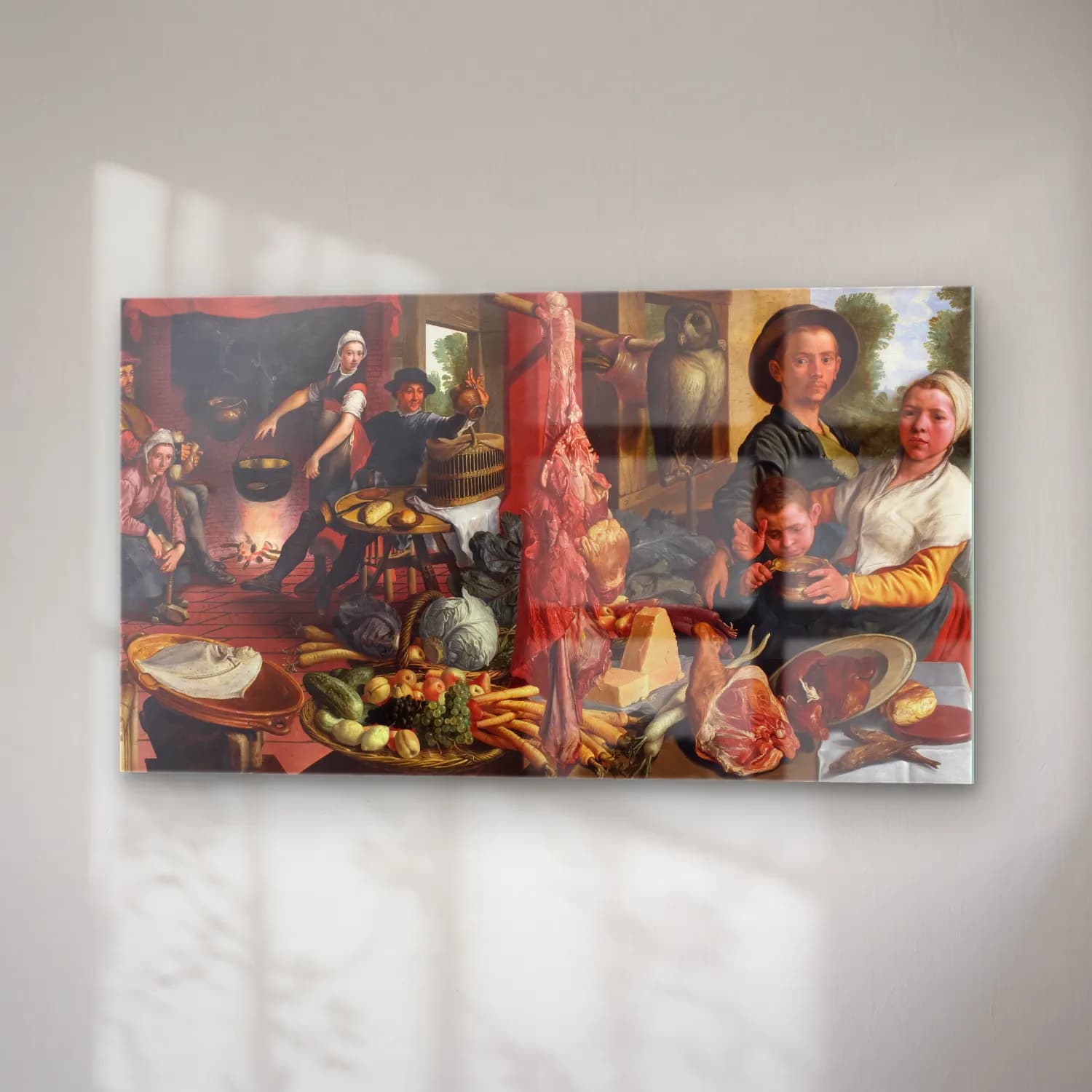 Pieter Aertsen – The Fat Kitchen. An Allegory cam tablo — sağ açıdan görünüm