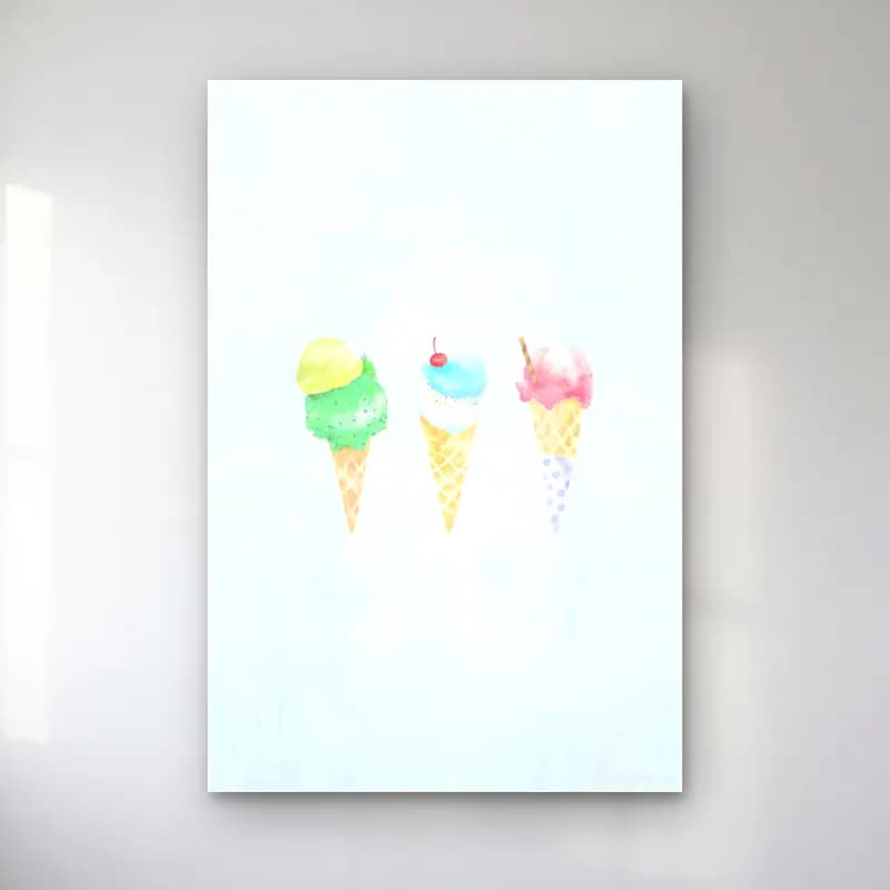 Pastel Dondurma – Pastel Tonlar cam tablo — Pastel Dondurma – Pastel Tonlar — pastel dondurma