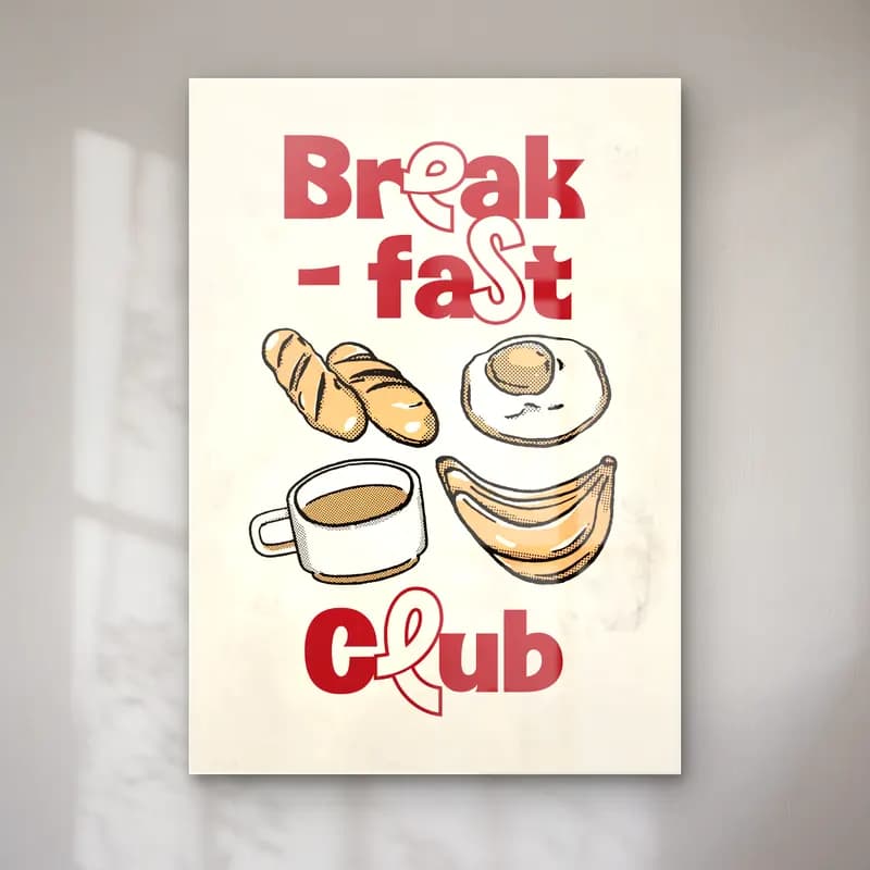 Vintage Poster Ekmek ve Pastalar cam tablo — Vintage Poster Ekmek ve Pastalar — vintage poster ekmek ve pastalar