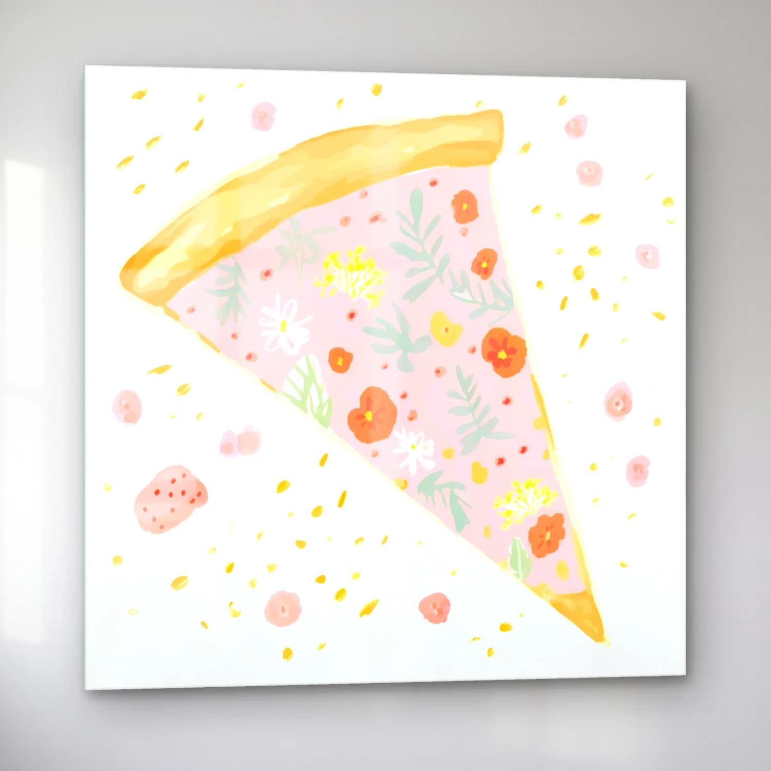 Pastel Peynir Tabağı cam tablo — sol açıdan görünüm