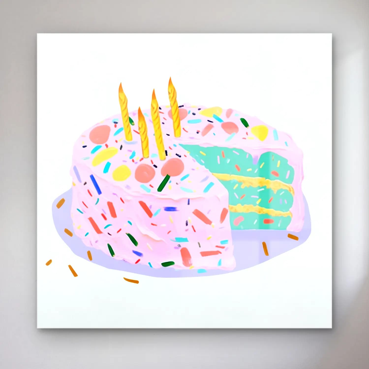 Pastel Tatlılar No. 14 cam tablo — Pastel Tatlılar No. 14 — pastel tatlılar
