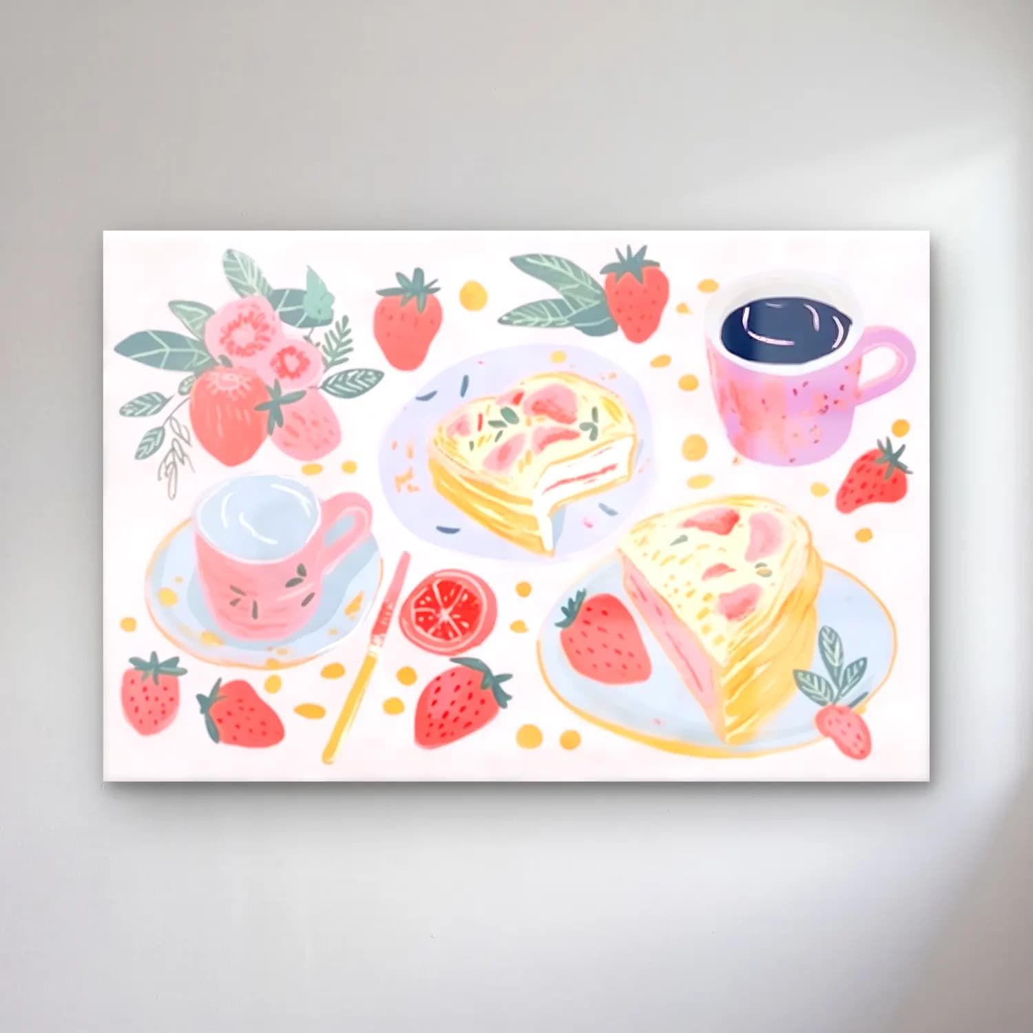 Pastel Tatlılar No. 16 cam tablo — Pastel Tatlılar No. 16 — pastel tatlılar