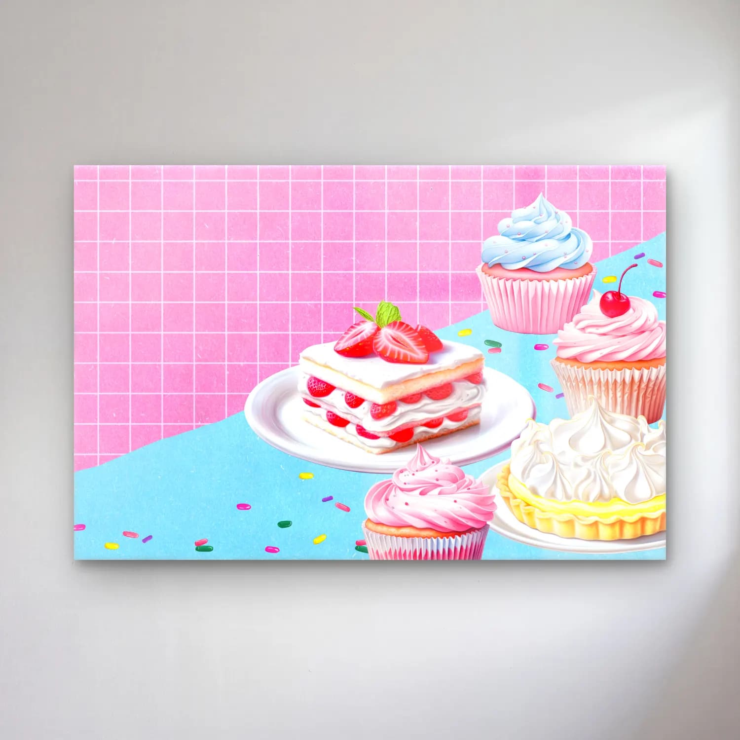 Pastel Tatlılar No. 23 cam tablo — Pastel Tatlılar No. 23 — pastel tatlılar