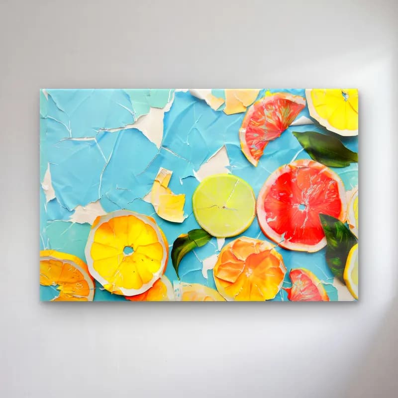 Pastel Limonlar – Turuncu Tonlar cam tablo — Pastel Limonlar – Turuncu Tonlar — pastel limonlar