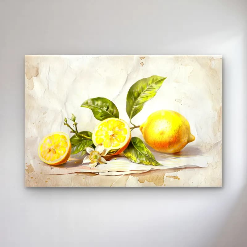 Vintage Limonlar cam tablo — Vintage Limonlar — vintage limonlar