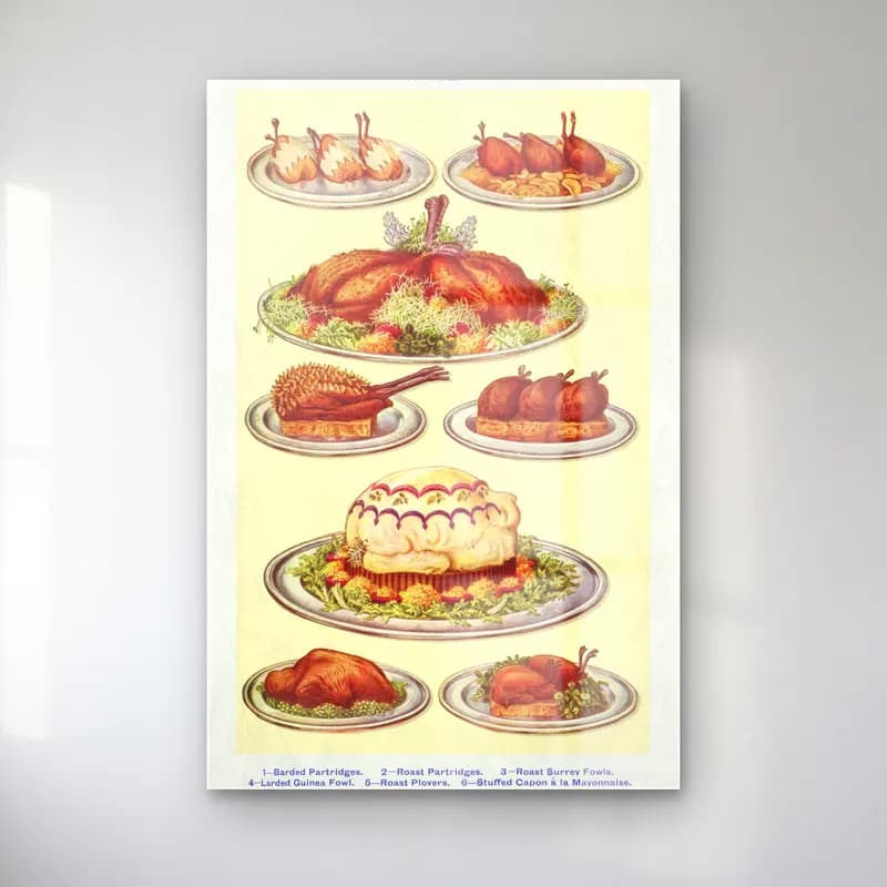 Vintage Tatlılar No. 12 cam tablo — Vintage Tatlılar No. 12 — vintage tatlılar