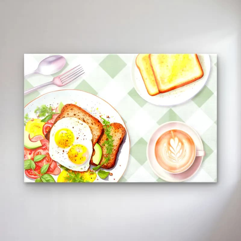 Pastel Ekmek ve Pastalar – Pastel Tonlar cam tablo — Pastel Ekmek ve Pastalar – Pastel Tonlar — pastel ekmek ve pastalar