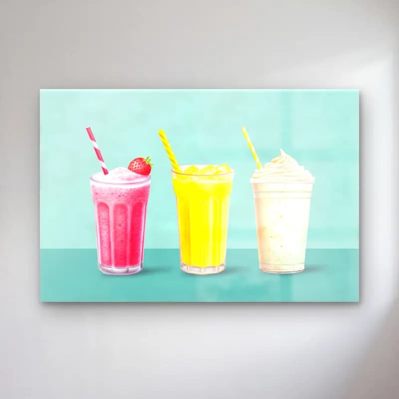 Pastel Dondurma No. 7 cam tablo — Pastel Dondurma No. 7 — pastel dondurma