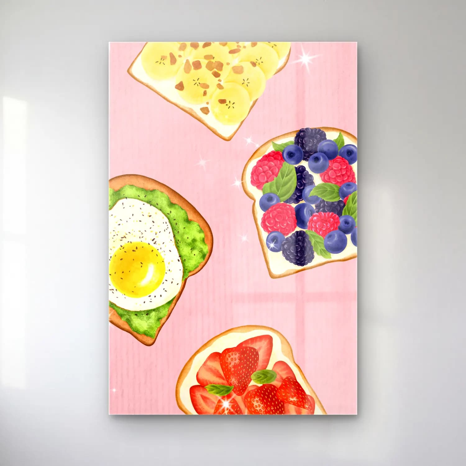 Pastel Ekmek ve Pastalar No. 5 cam tablo — Pastel Ekmek ve Pastalar No. 5 — pastel ekmek ve pastalar