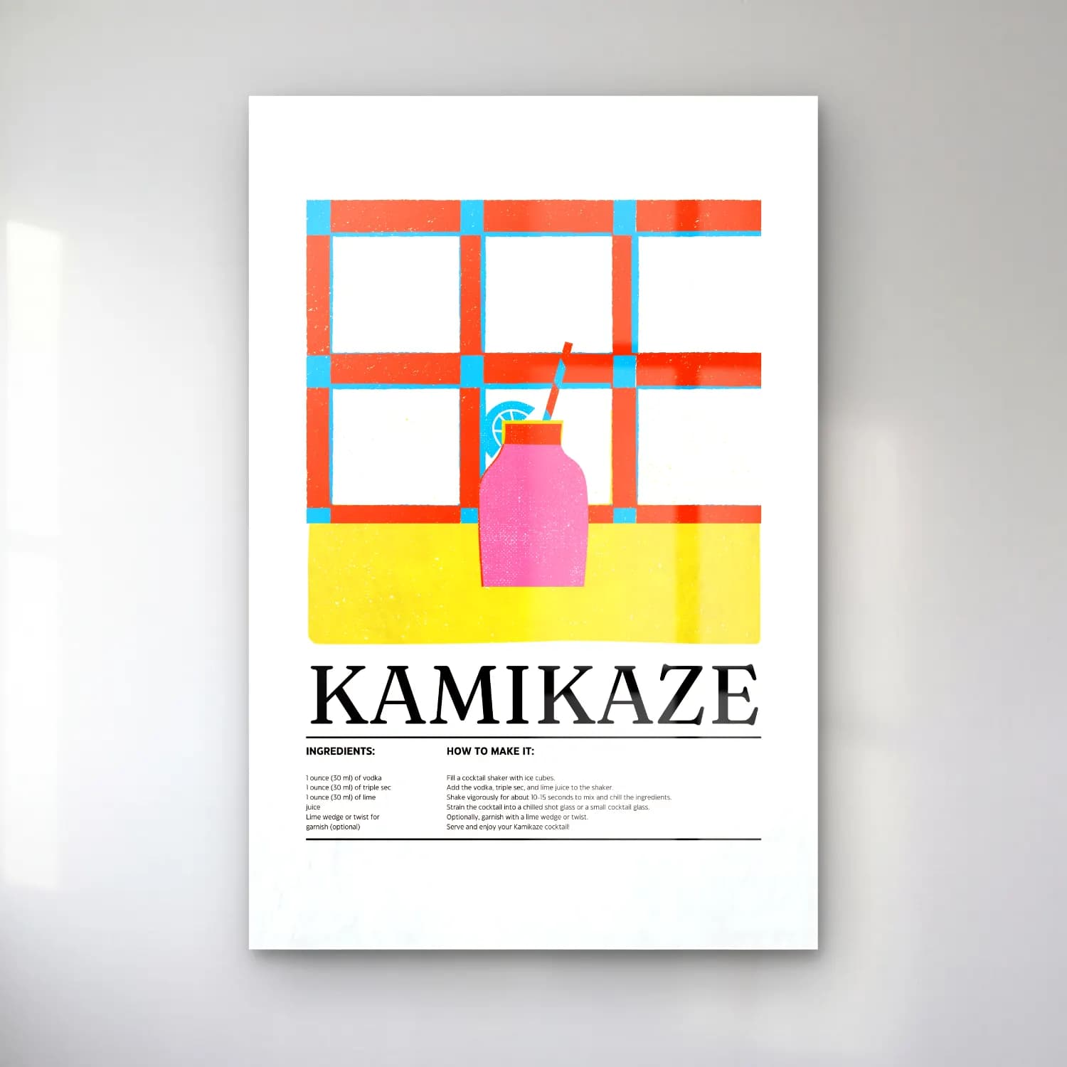 Vintage Poster Dondurma cam tablo — Vintage Poster Dondurma — vintage poster dondurma