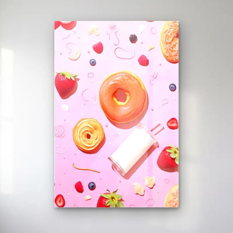 Pastel Tatlılar No. 28 cam tablo — Pastel Tatlılar No. 28 — pastel tatlılar