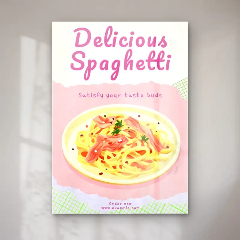 Sevimli İllüstrasyon Makarna – Pembe Tonlar cam tablo — Sevimli İllüstrasyon Makarna – Pembe Tonlar — sevimli i̇llüstrasyon makarna