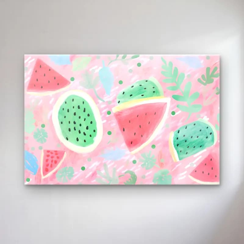Pastel Karpuz No. 6 cam tablo — Pastel Karpuz No. 6 — pastel karpuz