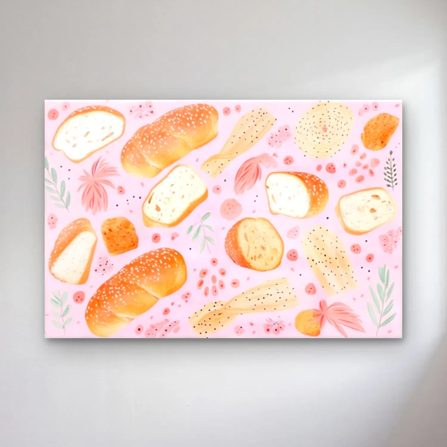 Pastel Ekmek ve Pastalar No. 11 cam tablo — Pastel Ekmek ve Pastalar No. 11 — pastel ekmek ve pastalar