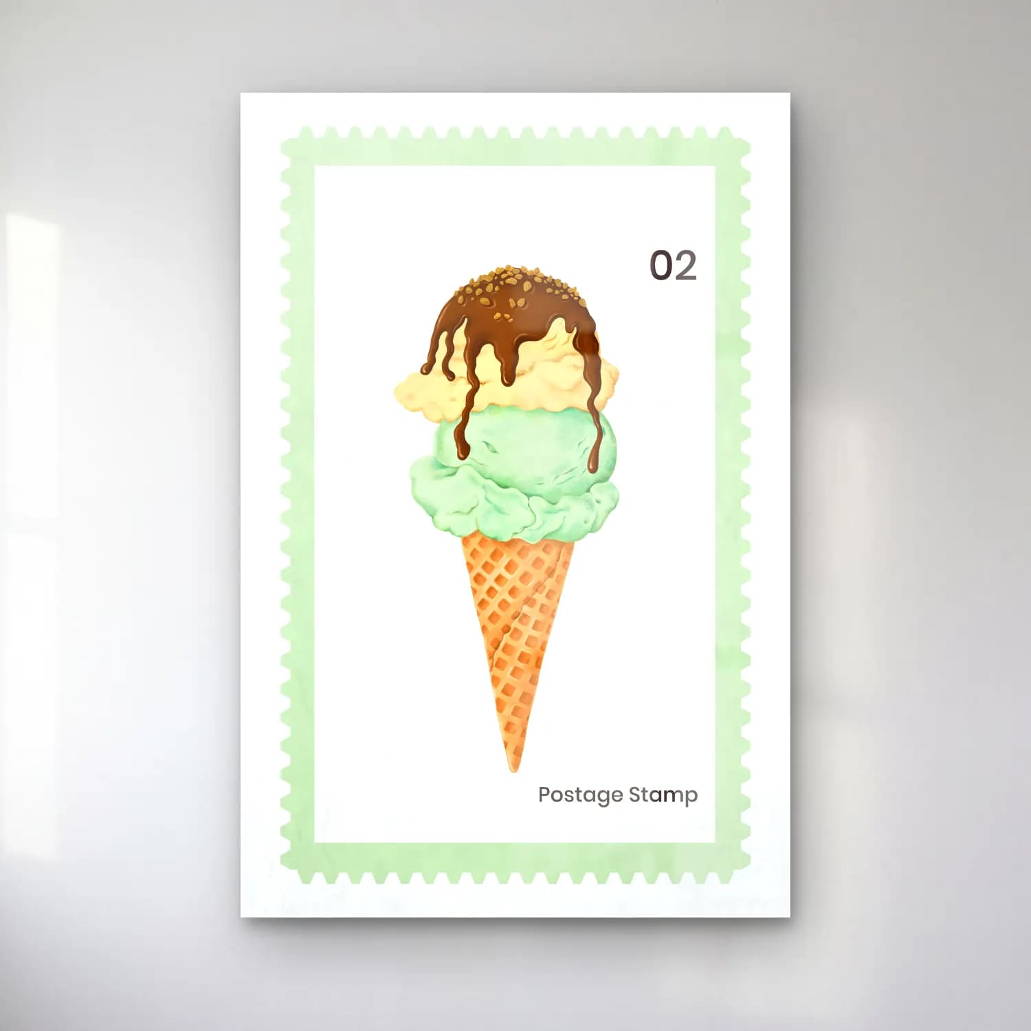 Pastel Dondurma No. 10 cam tablo — Pastel Dondurma No. 10 — pastel dondurma