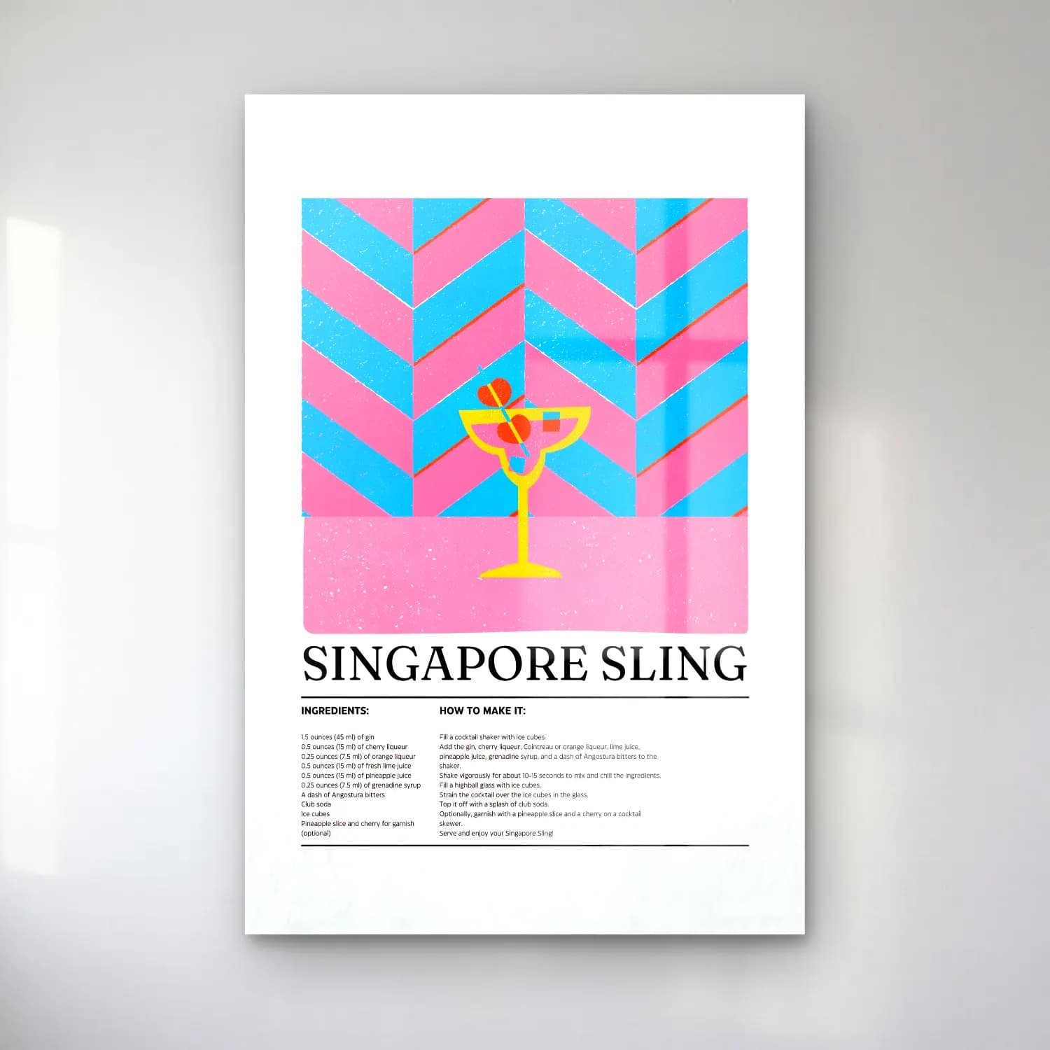 Vintage Poster Kokteyl No. 11 cam tablo — Vintage Poster Kokteyl No. 11 — vintage poster kokteyl