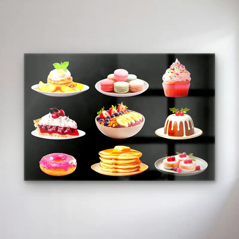 Pastel Tatlılar No. 37 cam tablo — Pastel Tatlılar No. 37 — pastel tatlılar