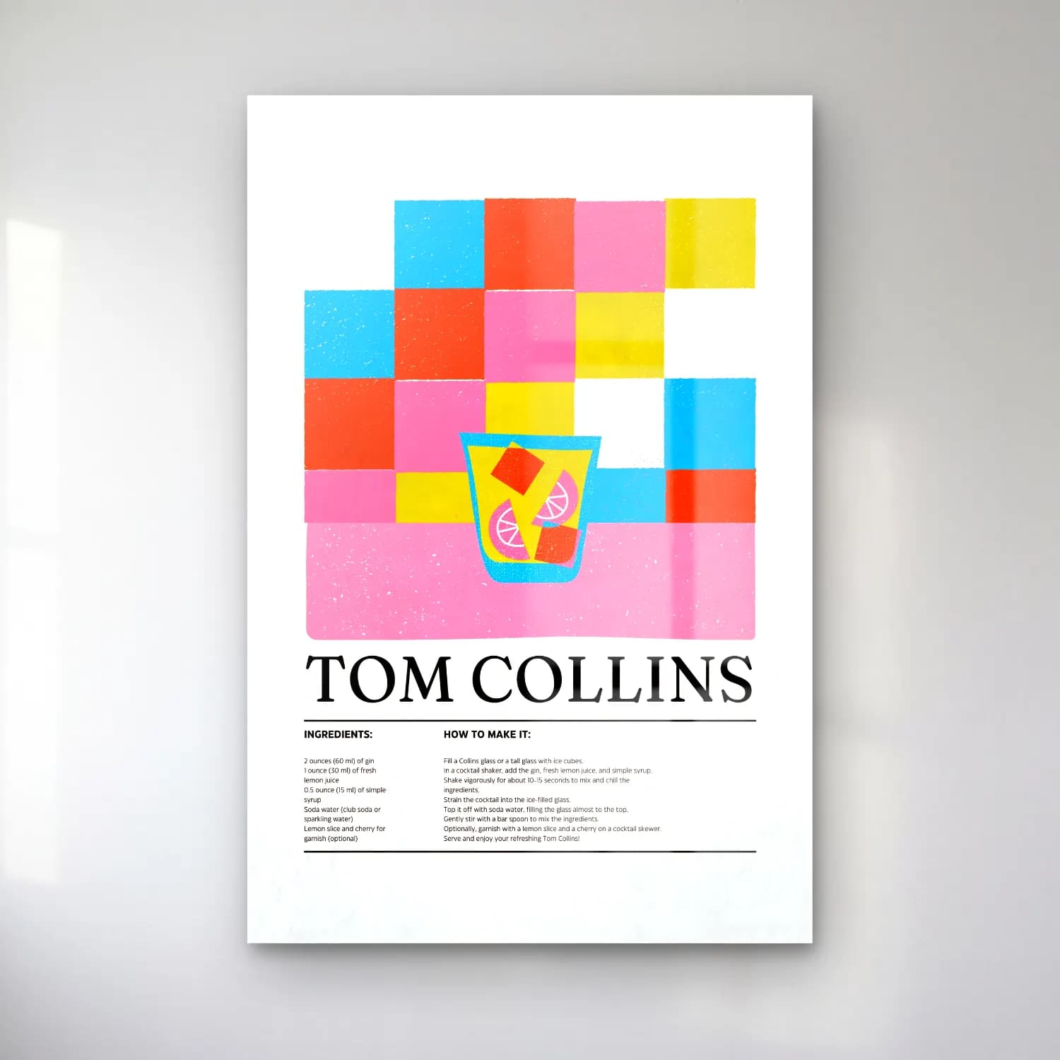Vintage Poster Kokteyl No. 12 cam tablo — Vintage Poster Kokteyl No. 12 — vintage poster kokteyl