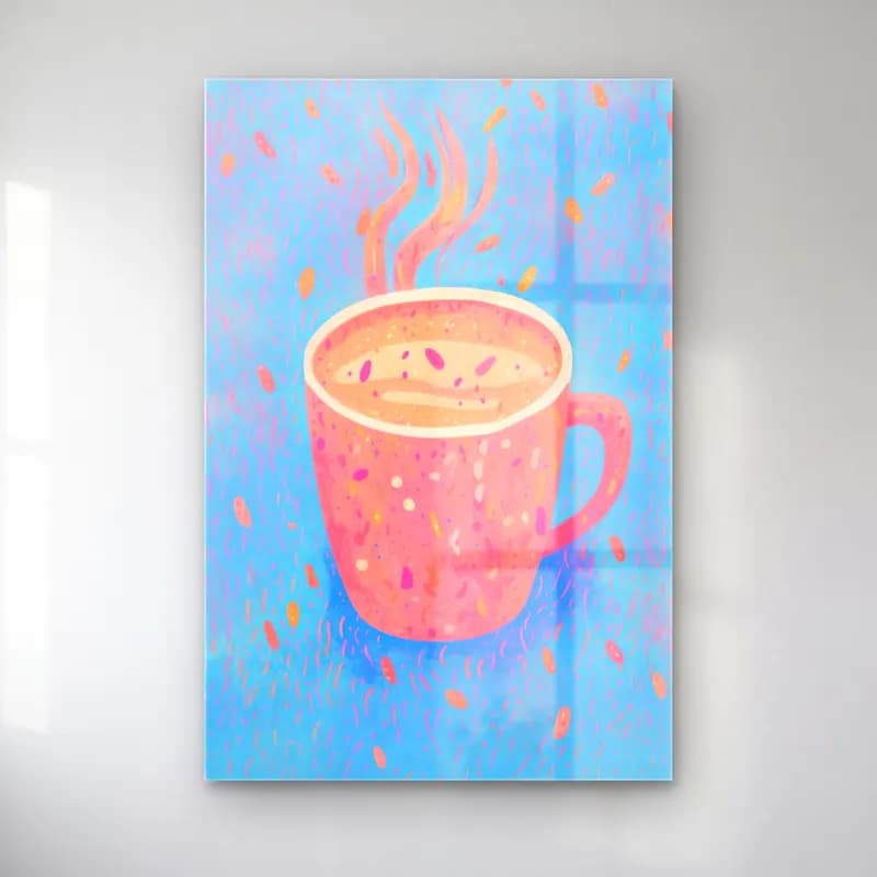 Pastel Çay Fincanı No. 6 cam tablo — Pastel Çay Fincanı No. 6 — pastel çay fincanı
