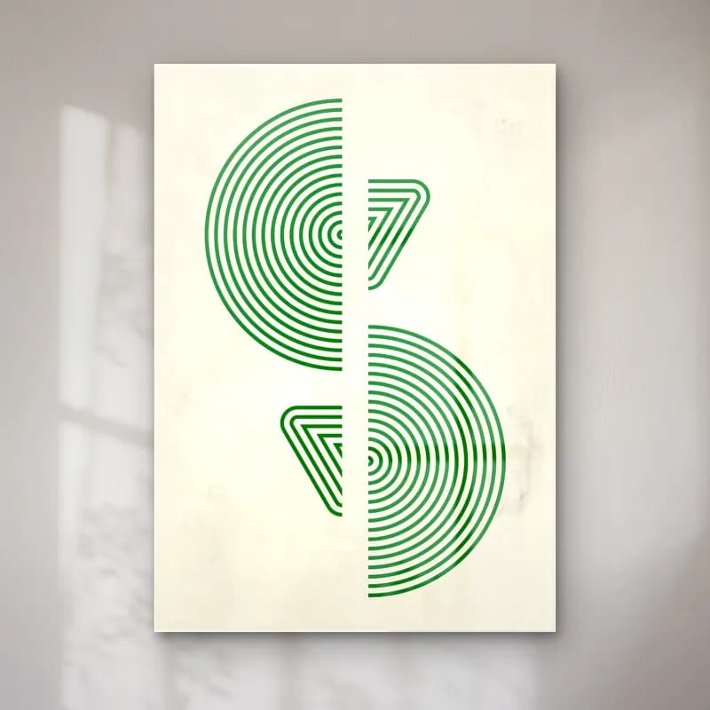 Çizgi Sanatı Geometrik Daireler No. 7 cam tablo — Çizgi Sanatı Geometrik Daireler No. 7 — çizgi sanatı geometrik daireler