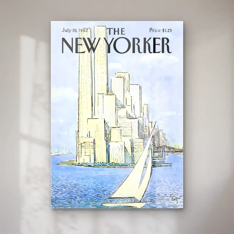 Vintage New York Silüeti cam tablo — Vintage New York Silüeti — vintage new york silüeti