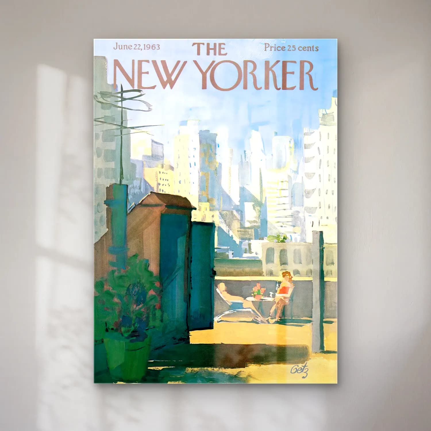 Suluboya New York Silüeti – Pastel Tonlar cam tablo — Suluboya New York Silüeti – Pastel Tonlar — suluboya new york silüeti