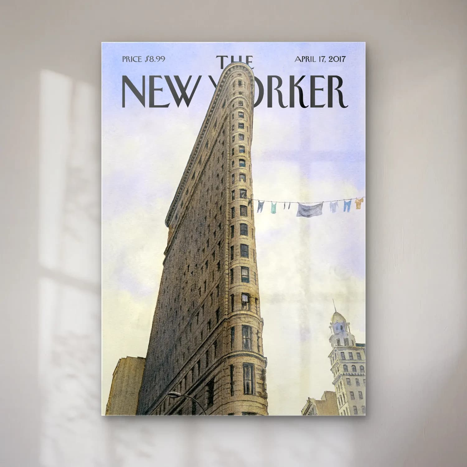 Suluboya New York Silüeti No. 4 cam tablo — Suluboya New York Silüeti No. 4 — suluboya new york silüeti