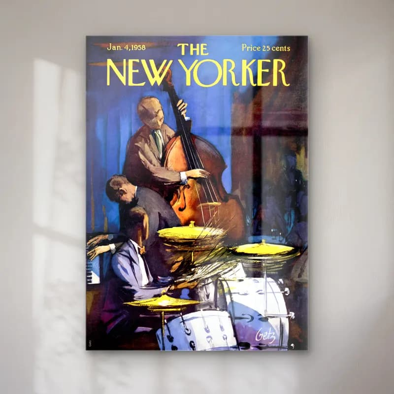 Vintage Poster Piyano cam tablo — Vintage Poster Piyano — vintage poster piyano