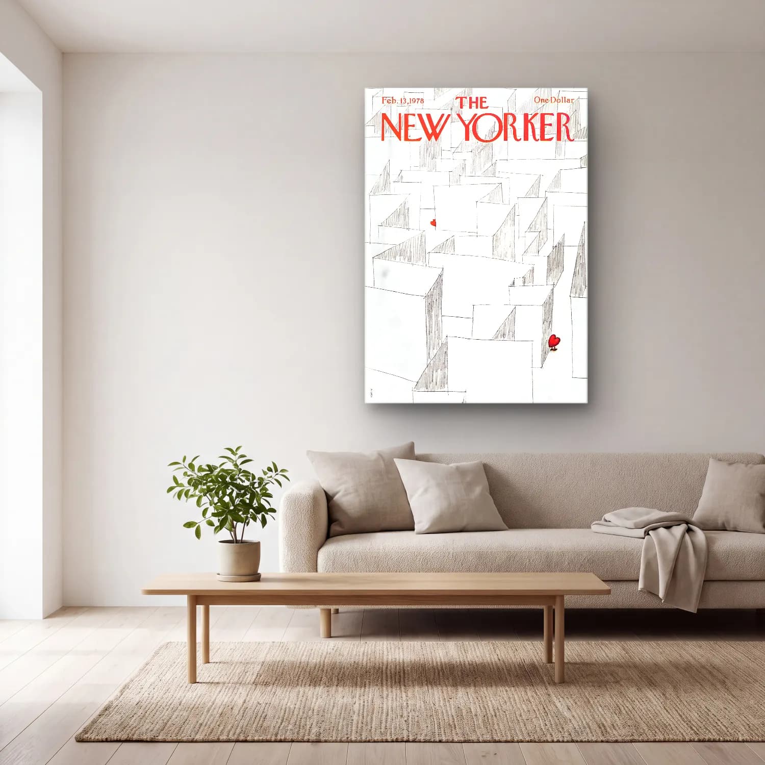 Çizgi Sanatı New York Silüeti – Siyah Beyaz Tonlar cam tablo — açık renk salonda