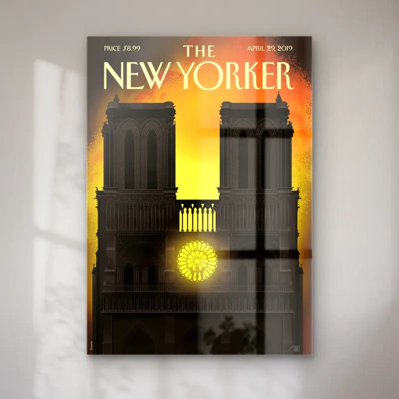 Vintage Poster Katedral cam tablo — Vintage Poster Katedral — vintage poster katedral