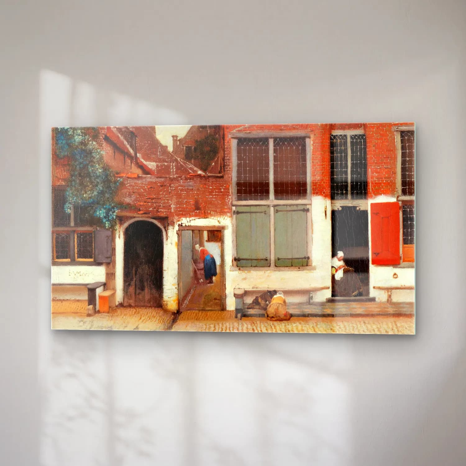 Johannes Vermeer – The Little Street cam tablo — sağ açıdan görünüm