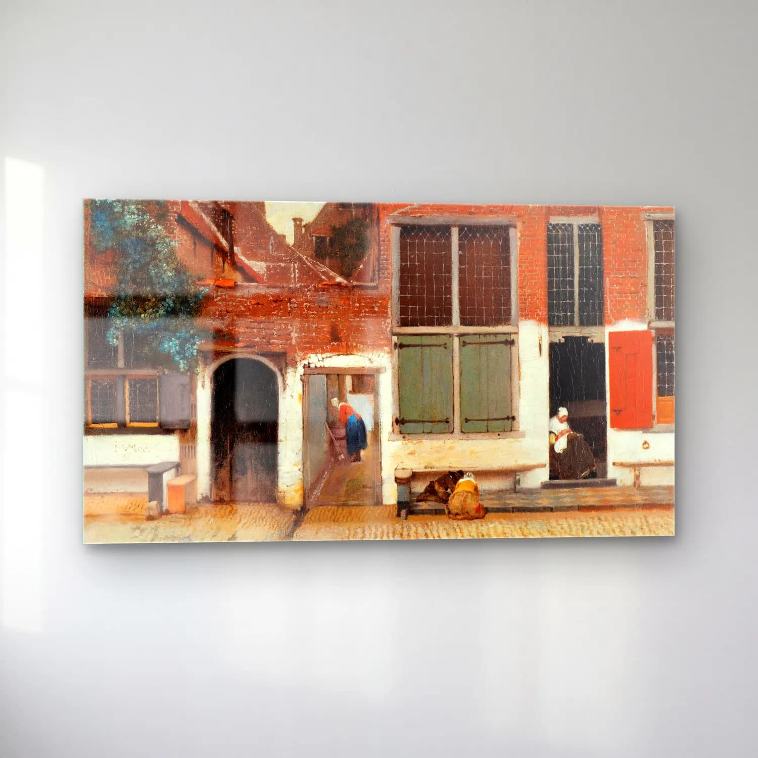 Johannes Vermeer – The Little Street cam tablo — sol açıdan görünüm