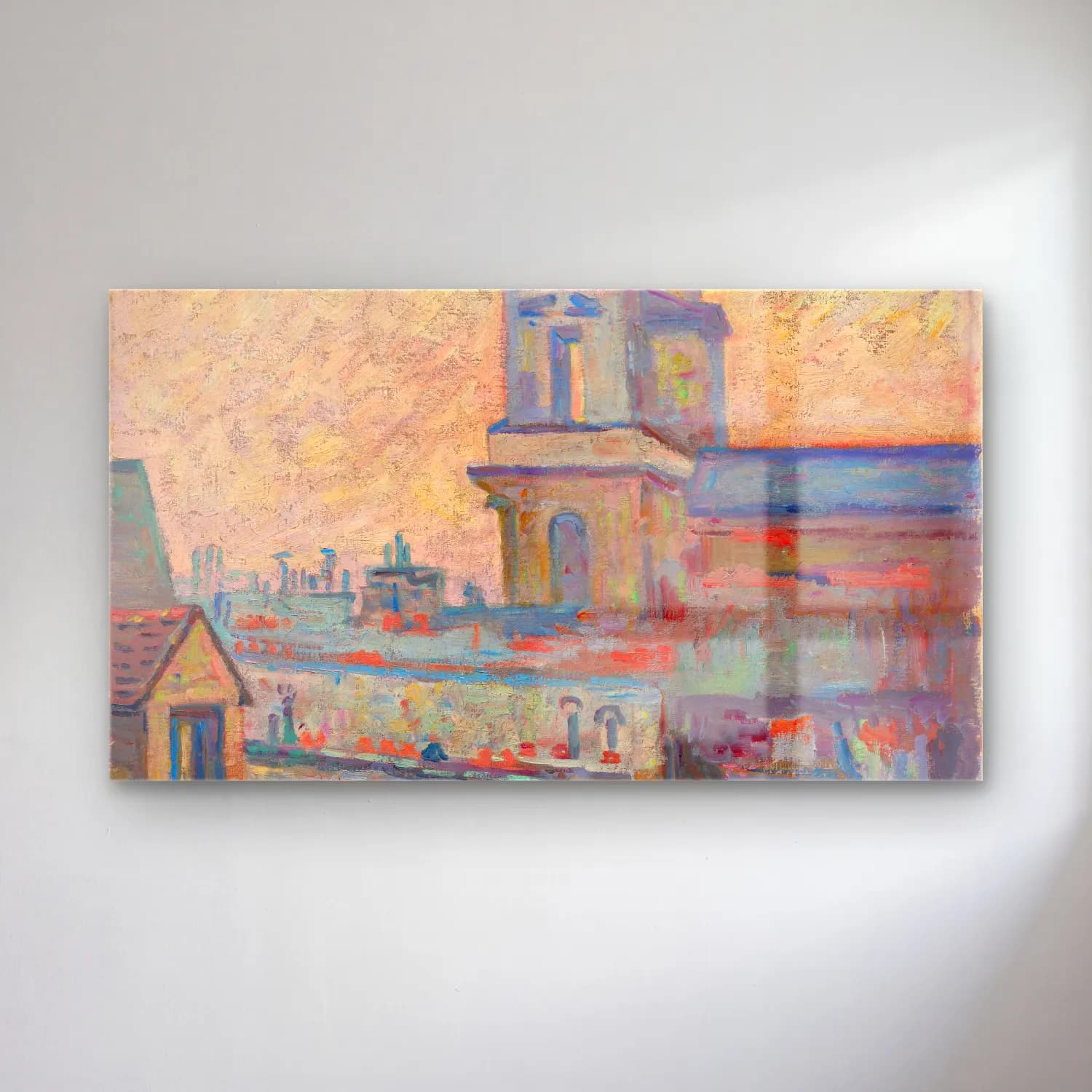 Armand Guillaumin – L’Eglise Saint-Sulpice, Paris cam tablo — Armand Guillaumin – L’Eglise Saint-Sulpice, Paris — empresyonist katedral