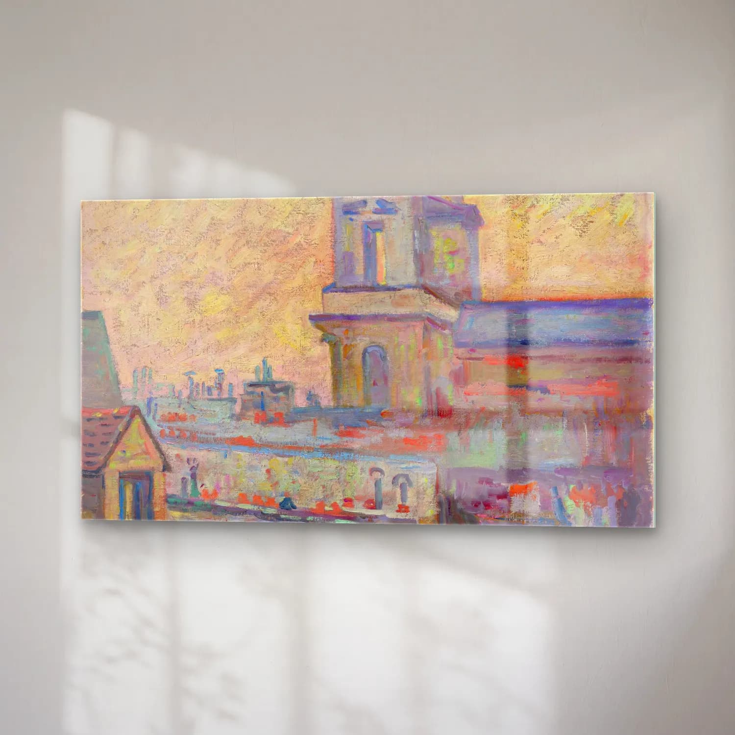Armand Guillaumin – L’Eglise Saint-Sulpice, Paris cam tablo — sağ açıdan görünüm
