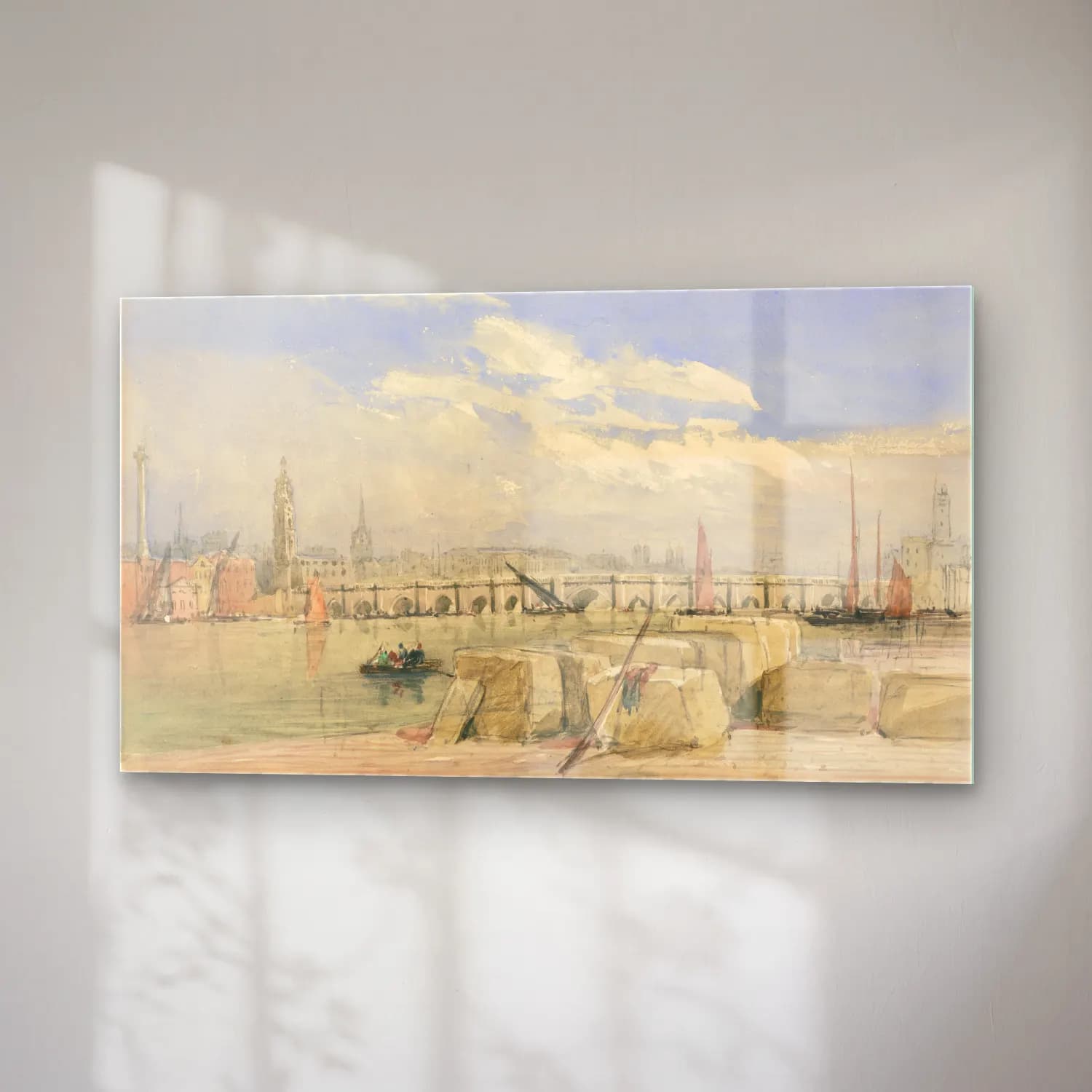 David Cox – London Bridge (before 1831) cam tablo — sağ açıdan görünüm