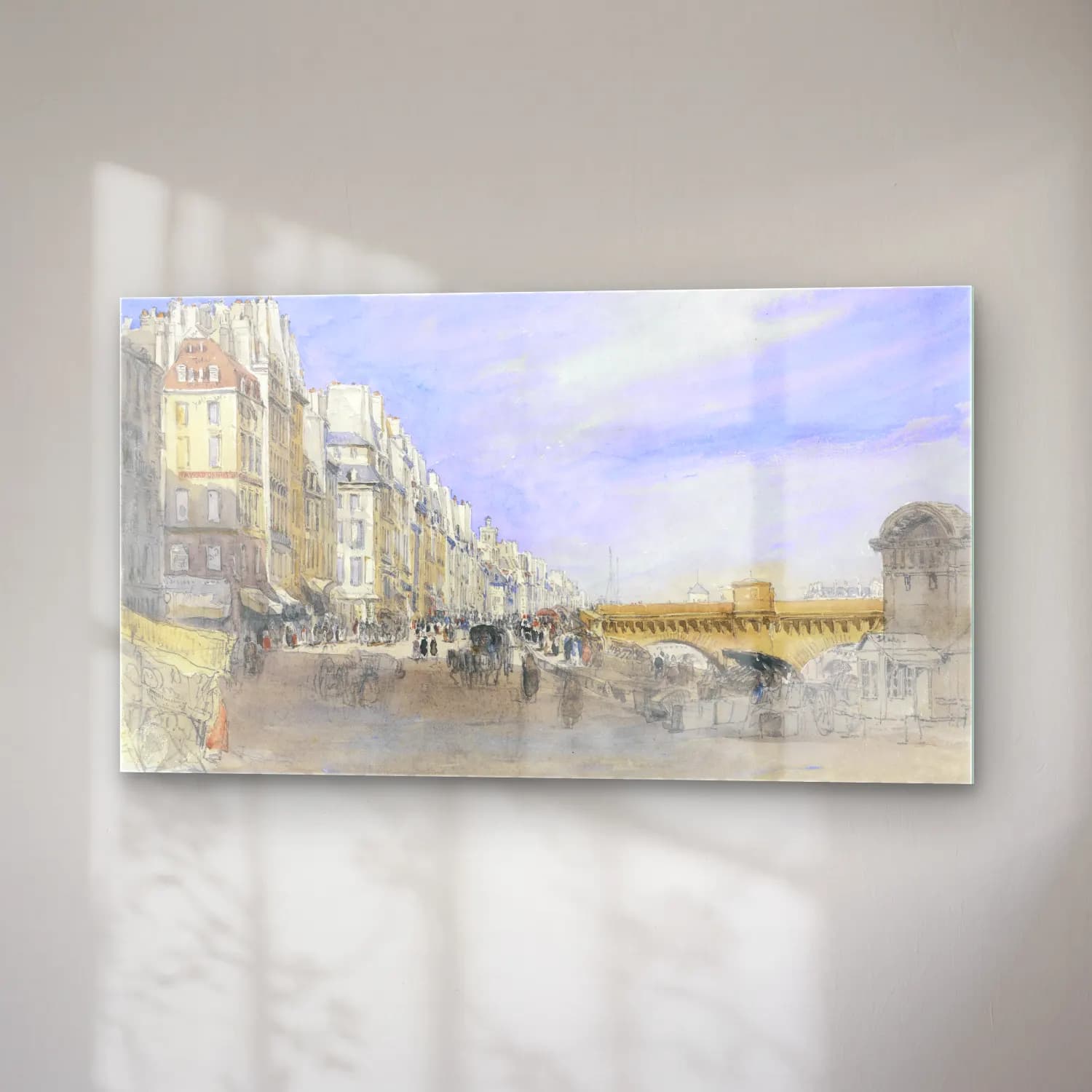 David Cox – Pont Neuf from the Quai de l’Ecole, Paris cam tablo — sağ açıdan görünüm