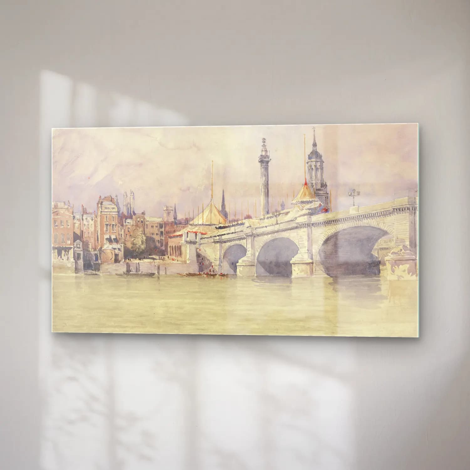 David Cox – The Opening of the New London Bridge cam tablo — sağ açıdan görünüm