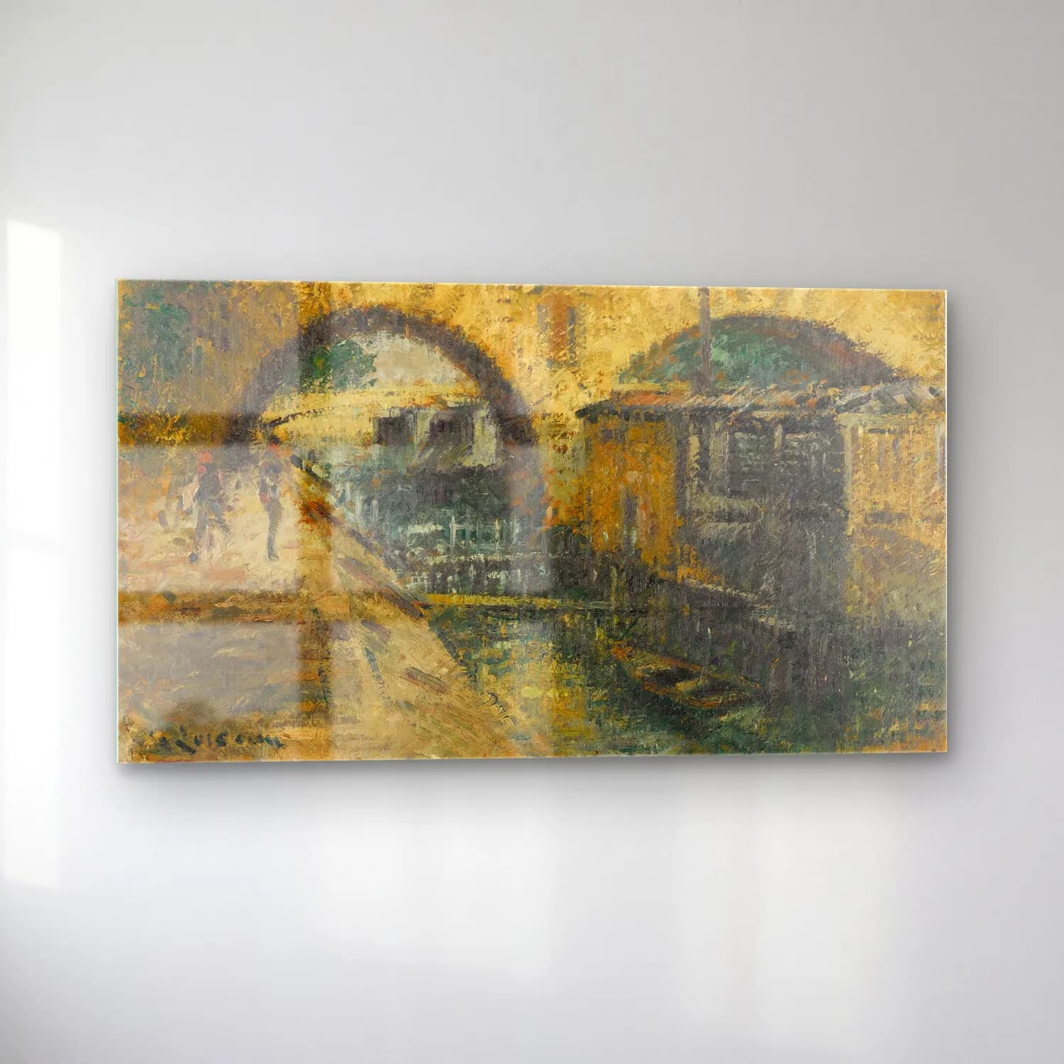 Gustave Loiseau – Pont Marie, Paris cam tablo — sol açıdan görünüm