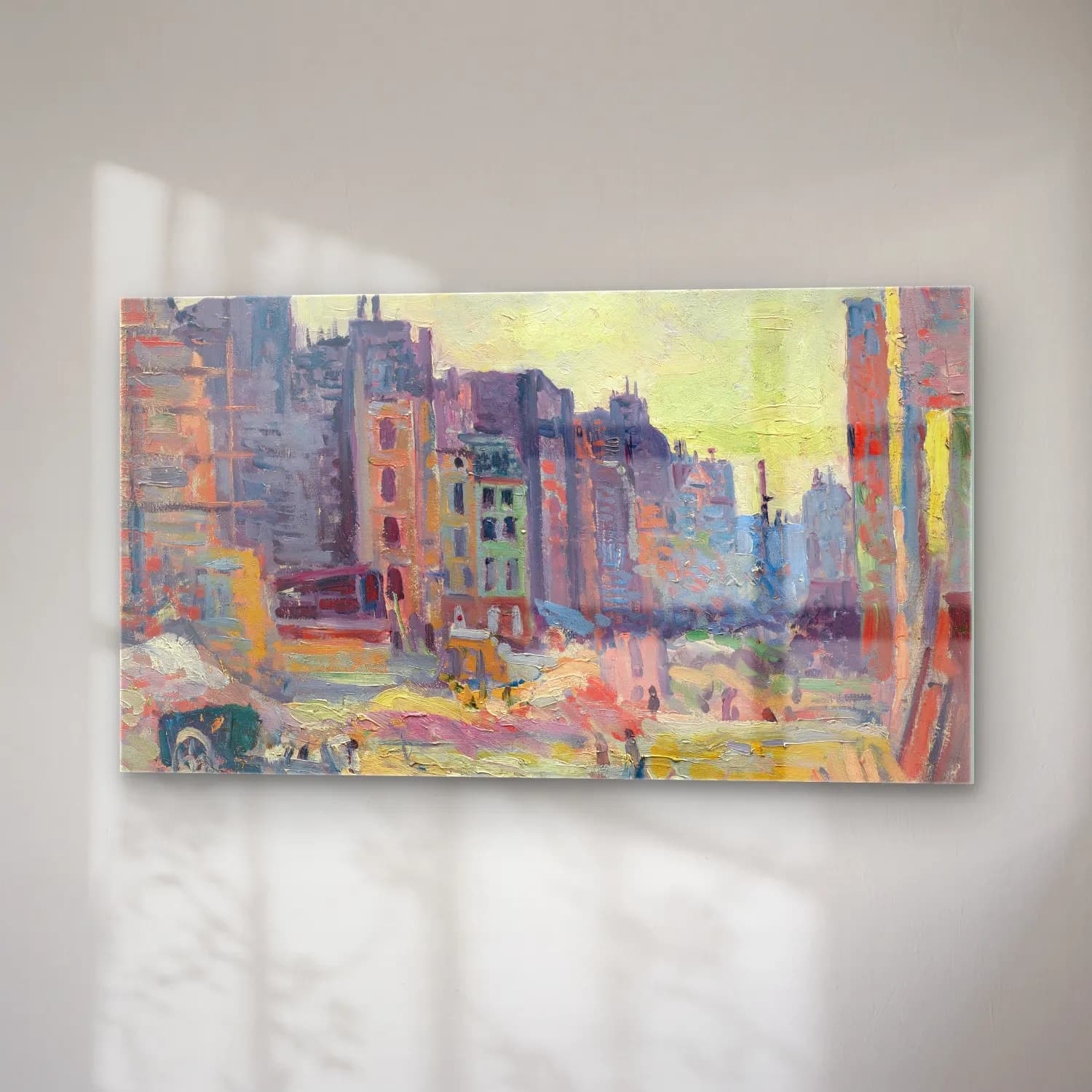 Maximilien Luce – Paris, Le percement de la rue Réaumur cam tablo — sağ açıdan görünüm
