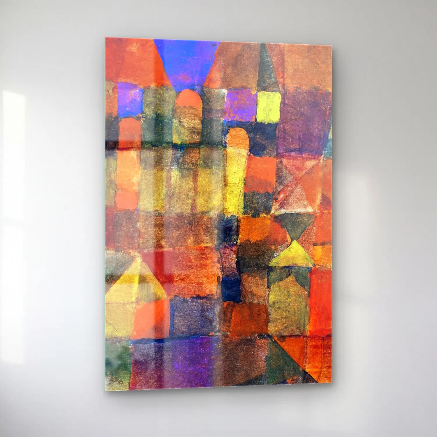 Paul Klee – City with the three domes cam tablo — sol açıdan görünüm