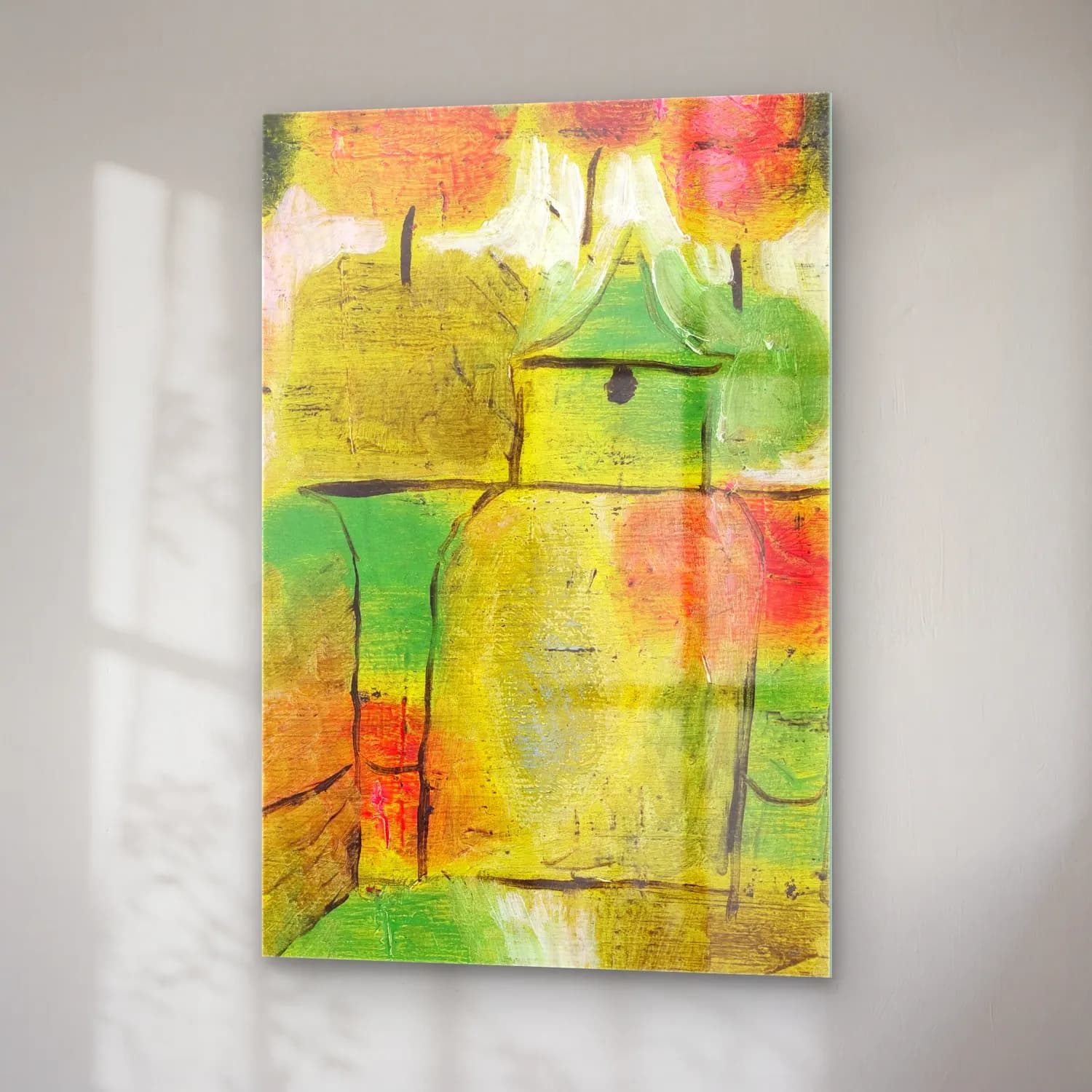 Paul Klee – Baum und Architektur–Rhythmen (Tree and… cam tablo — sağ açıdan görünüm