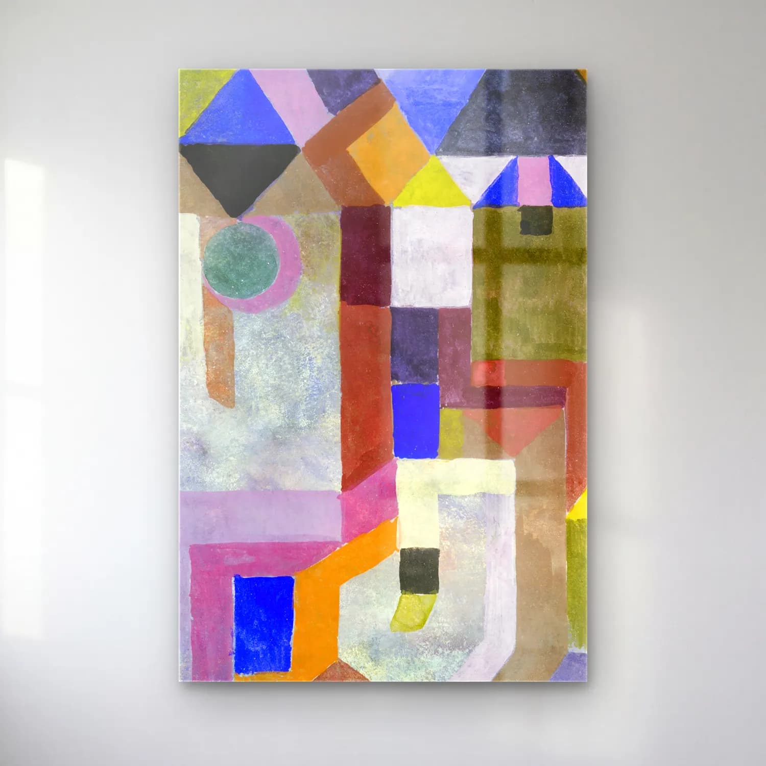 Paul Klee – Colorful Architecture cam tablo — Paul Klee – Colorful Architecture — modern soyut soyut formlar