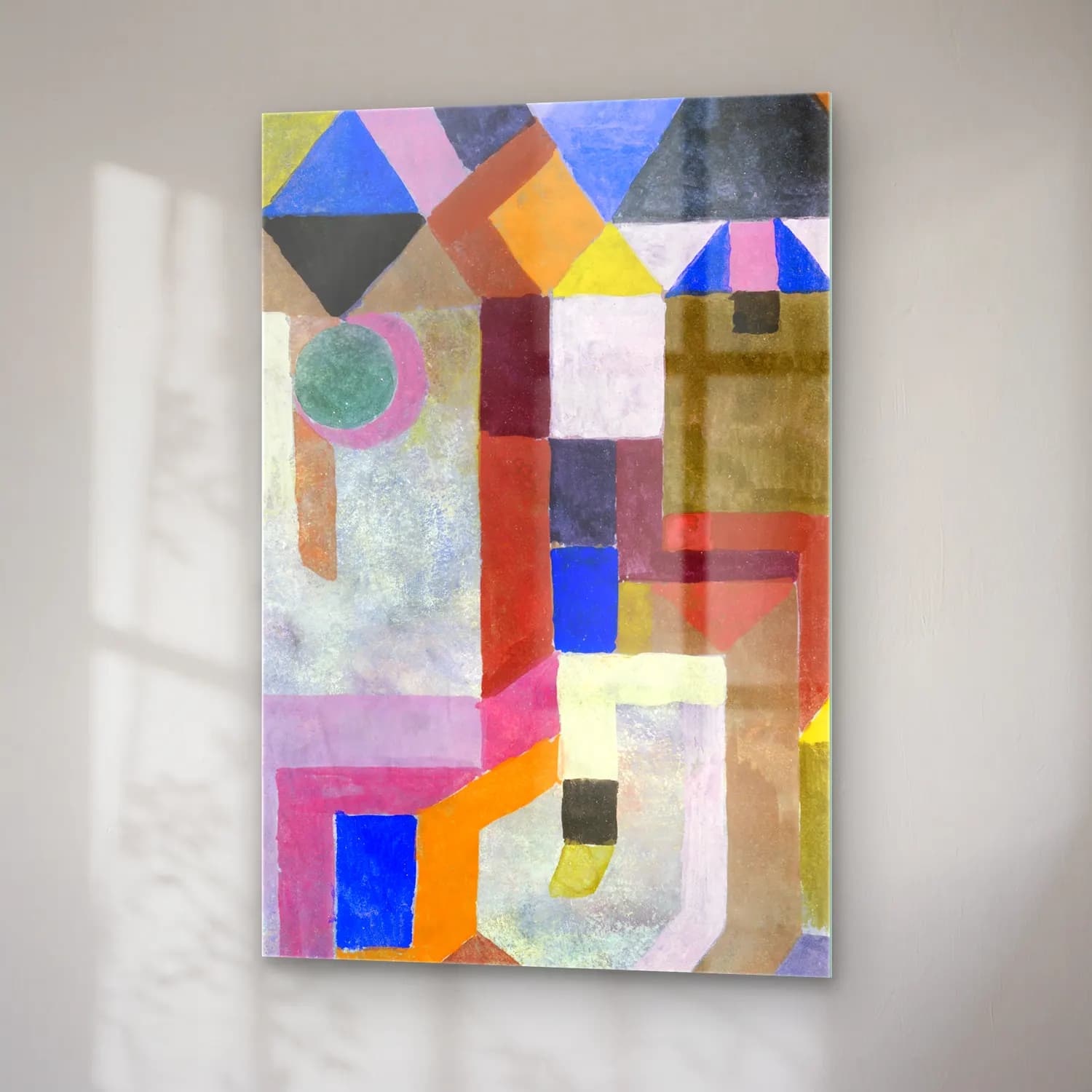 Paul Klee – Colorful Architecture cam tablo — sağ açıdan görünüm
