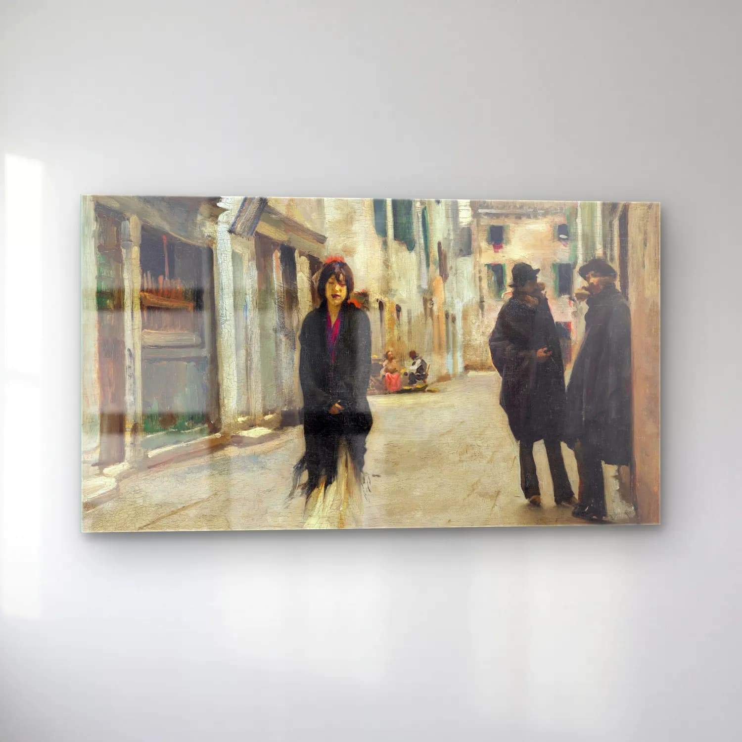 John Singer Sargent – Street in Venice cam tablo — sol açıdan görünüm